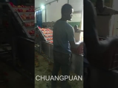 Laten we een productielijn voor tomatenpasta in Afrika zien werken.